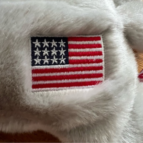 Ty Beanie‎ Buddies Elephant American Flag Stuffed Plush Animal Toy Gray 18” - Picture 3 of 8